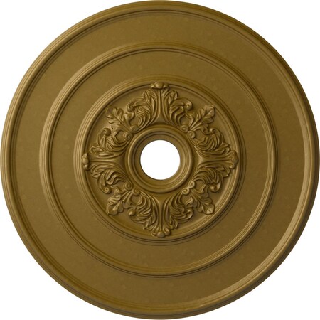 Ekena Millwork Traditional with Acanthus Leaves Ceiling Medallion, 26"OD x 3 1/8"ID x 1 1/2"P, Gold CM26TAGLS